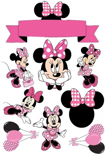 Minnie mouse tortenaufleger - minnie,